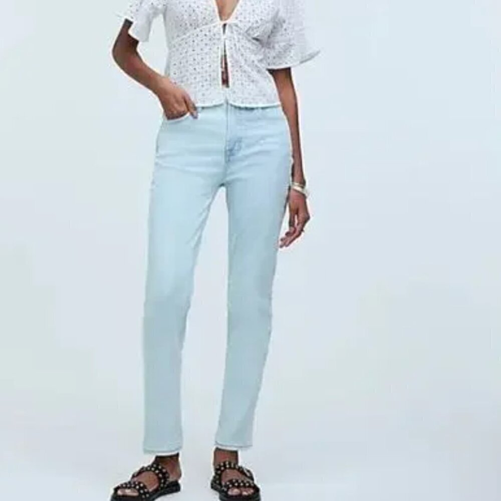 Madewell The Perfect Vintage Jeans High Rise Tapered Leg Chestnut Wash NWT 31